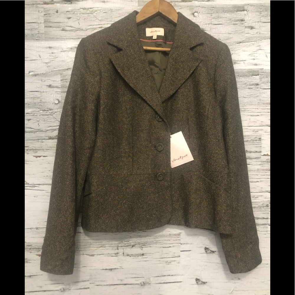 Jack Pot by Carli Gry NWT brown blazer jacket